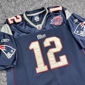 Reebok Super Bowl XLII New England Patriots Tom Brady Jersey 52 GUC
